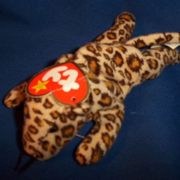 Original Ty Teenie Beanie Baby Freckles the Leopard 1993 McDonalds Toy - Picture 8 of 8